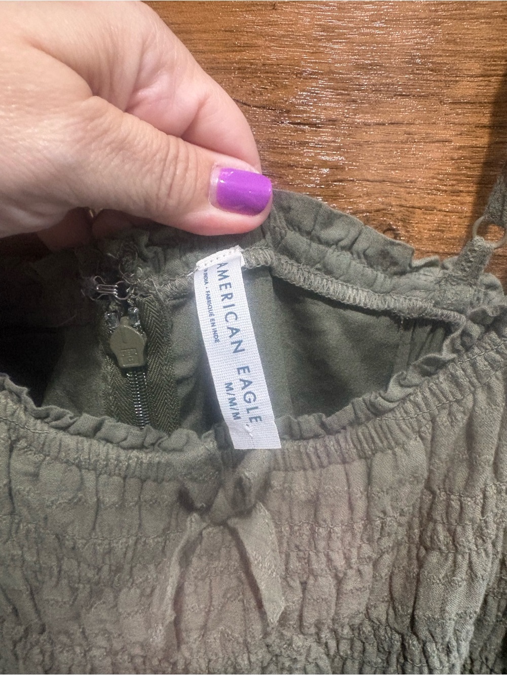 American Eagle Bella Bow Midi Dress - Picture 4 of 9